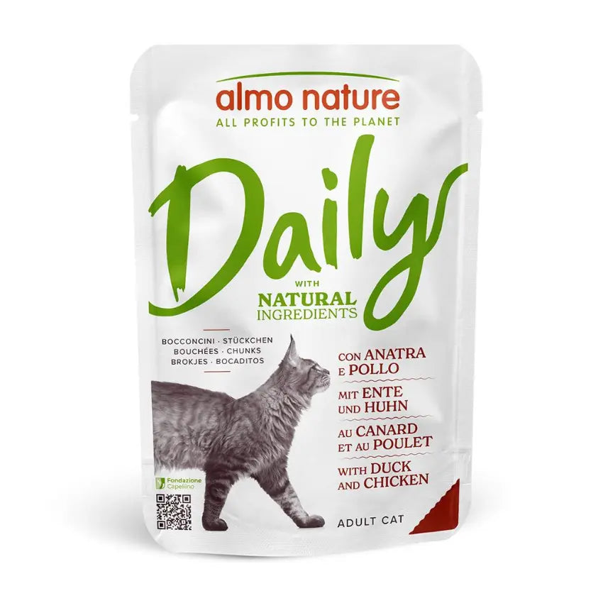 Almo Nature Cat Daily - Frango e Pato - 30 x 70 gr - Gatursos