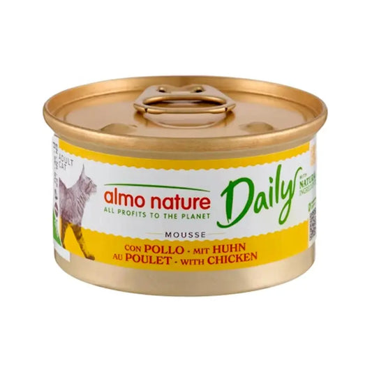 Almo Nature Cat Daily - Mousse Frango - 24 x 85 gr - Gatursos