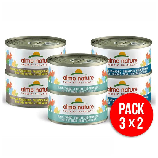 Almo Nature HFC Cat Multipack Sortido - 6 x 70 gr - Gatursos