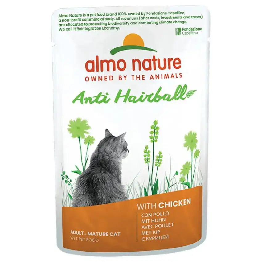 Almo Nature Cat Functional Anti-Hairball - Frango - 30 x 70 gr - Gatursos