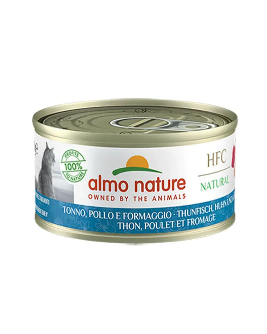 Almo Nature HFC Natural - Atum, Frango e Queijo - 150 gr - Gatursos