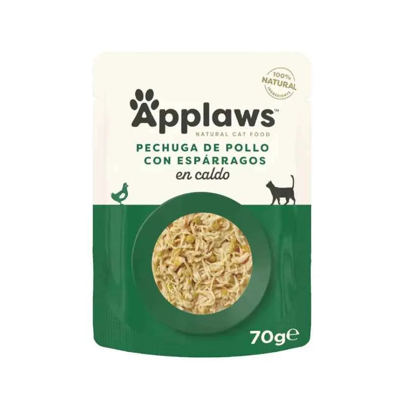 Applaws p/ Gato Adulto - Galinha c/ Espargos e Arroz Integral