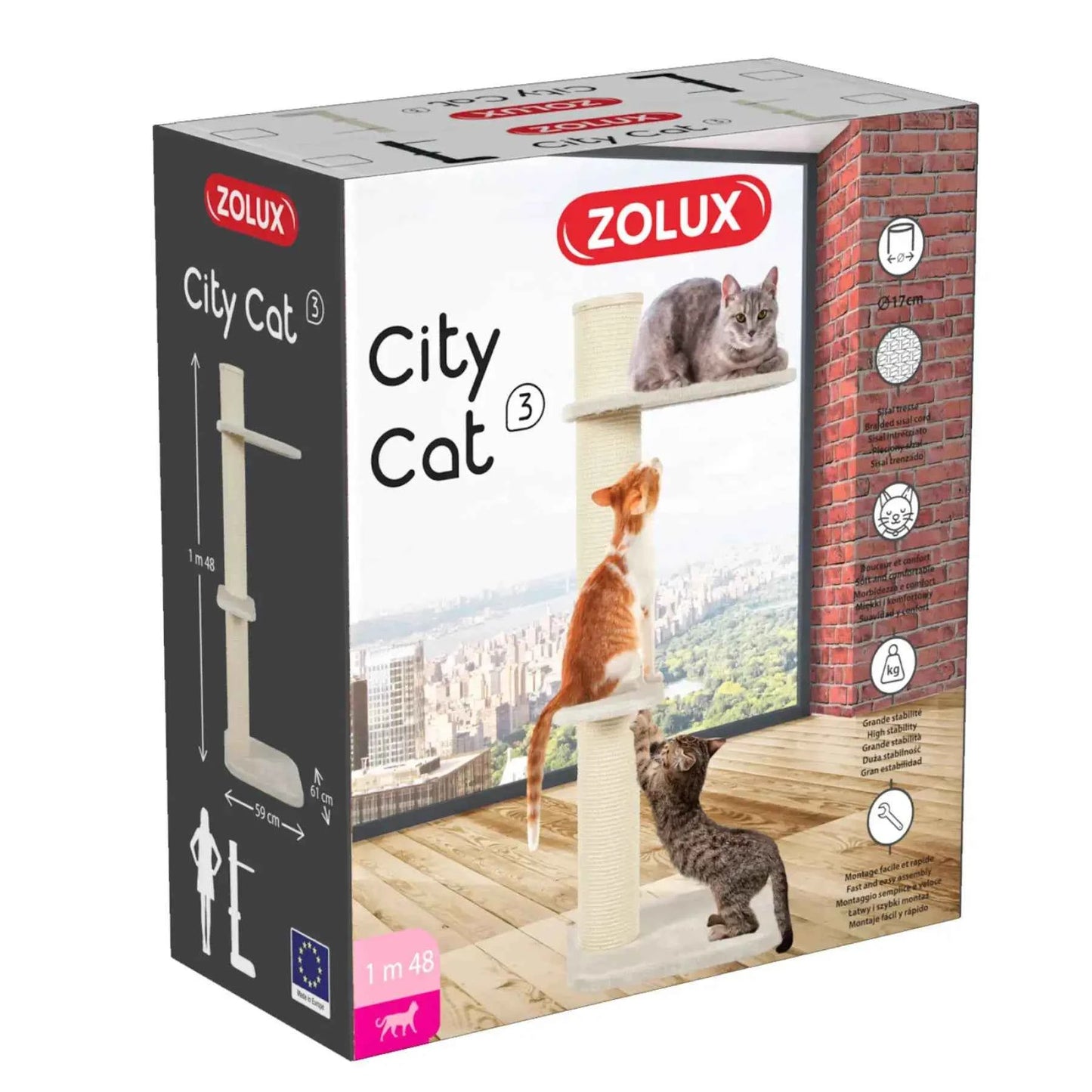 Arranhador Torre City Cat 3 Zolux
