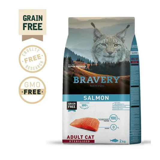 Bravery Gato Adulto - Salmão
