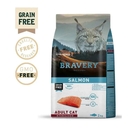 Bravery Gato Adulto Esterilizado - Salmão