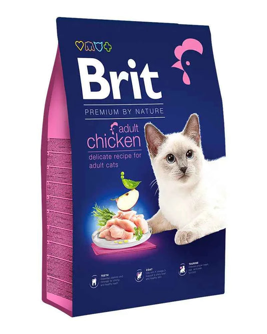Brit Premium Frango embalagem ração seca para gatos adultos