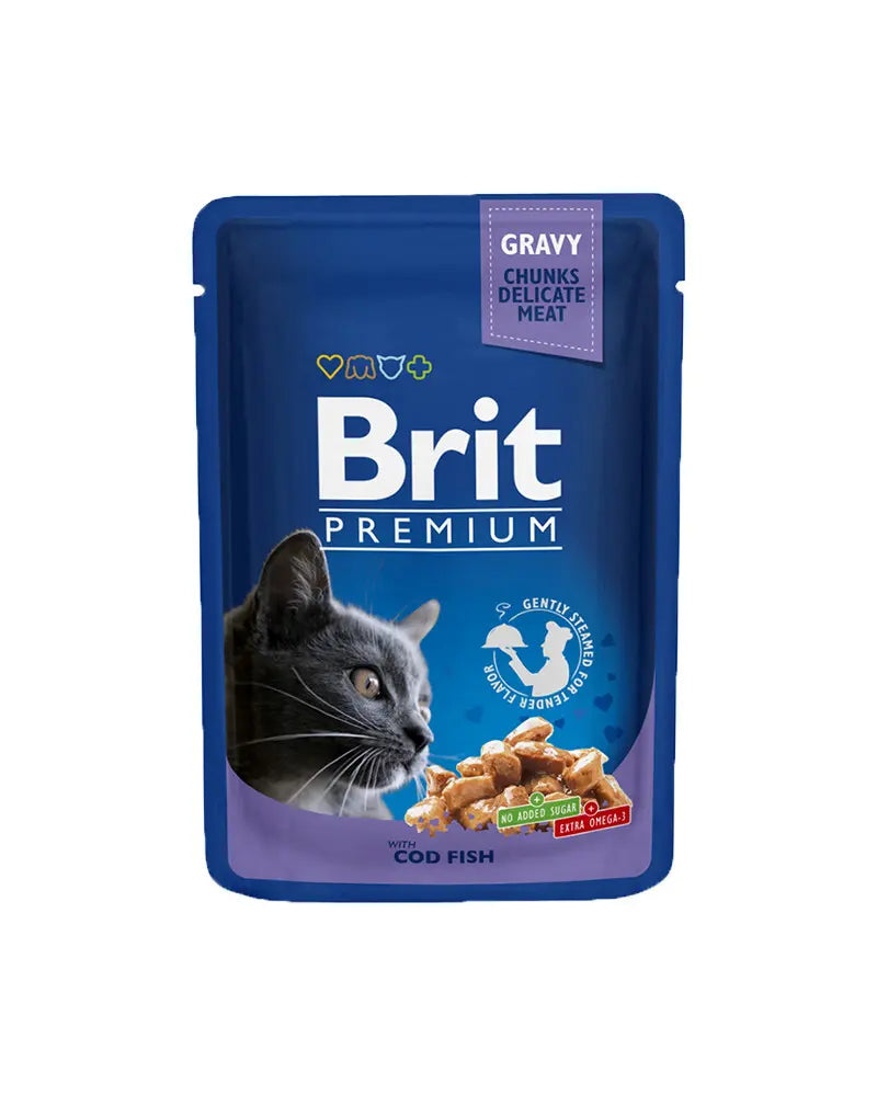 Brit Premium Cat Wet Cod Fish para gatos