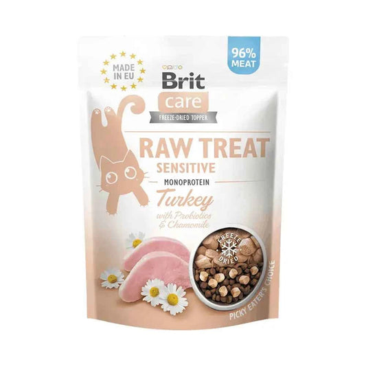 Snacks Naturais para Gato Sensível Brit Care Raw Treat Peru