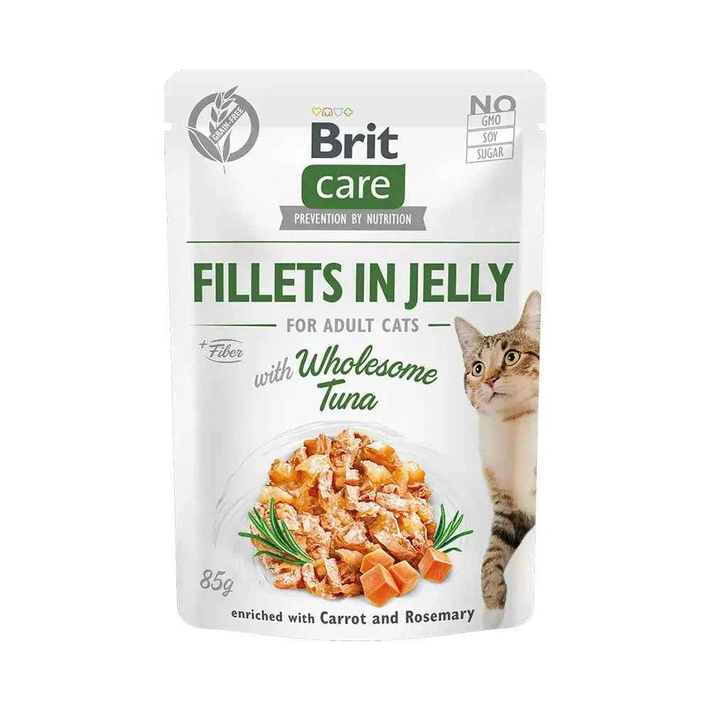 🐟 Brit Care Pedaços de Atum em Geleia | 85% carne | Gatos exigentes