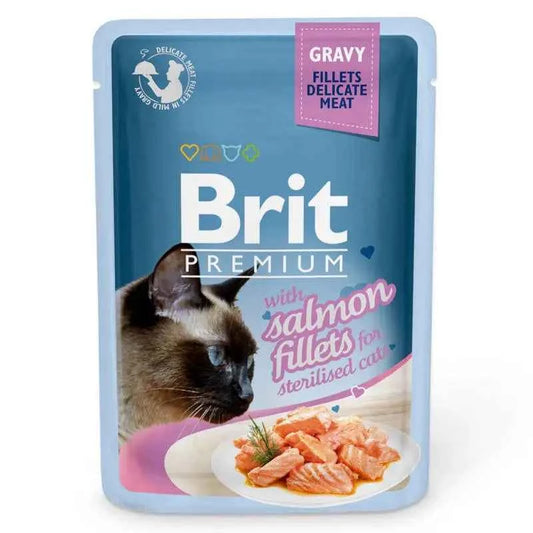 Brit Premium by Nature - Delicados Filetes de Salmão com Molho