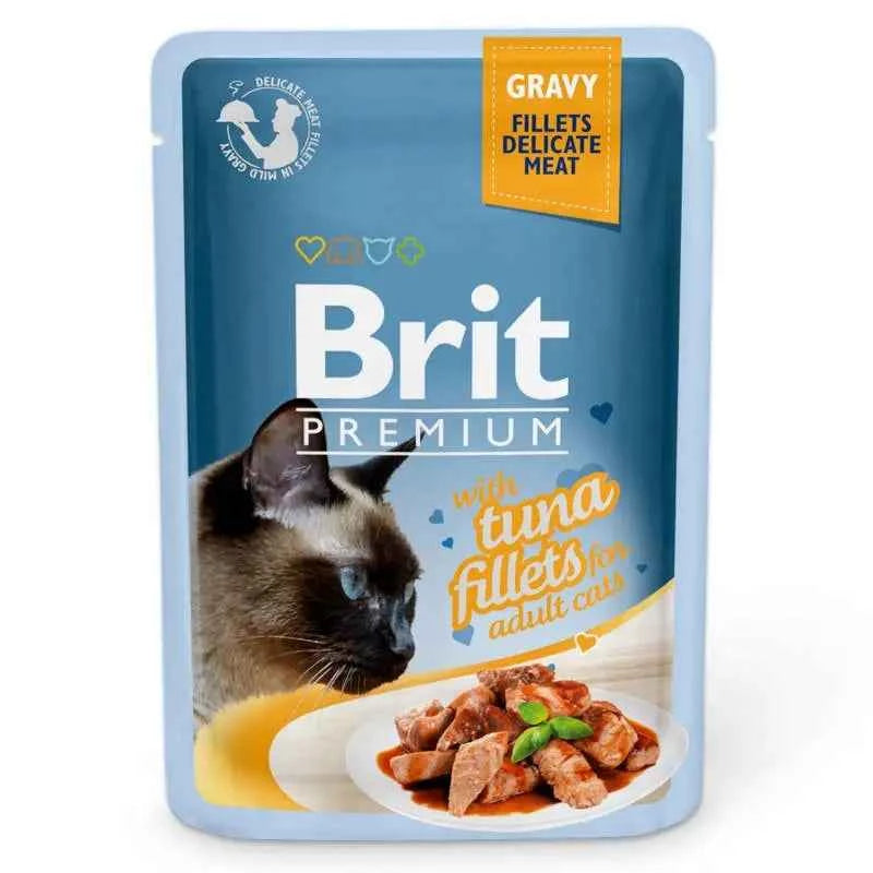 Brit Premium by Nature - Delicados Filetes de Atum com Molho - Gatursos