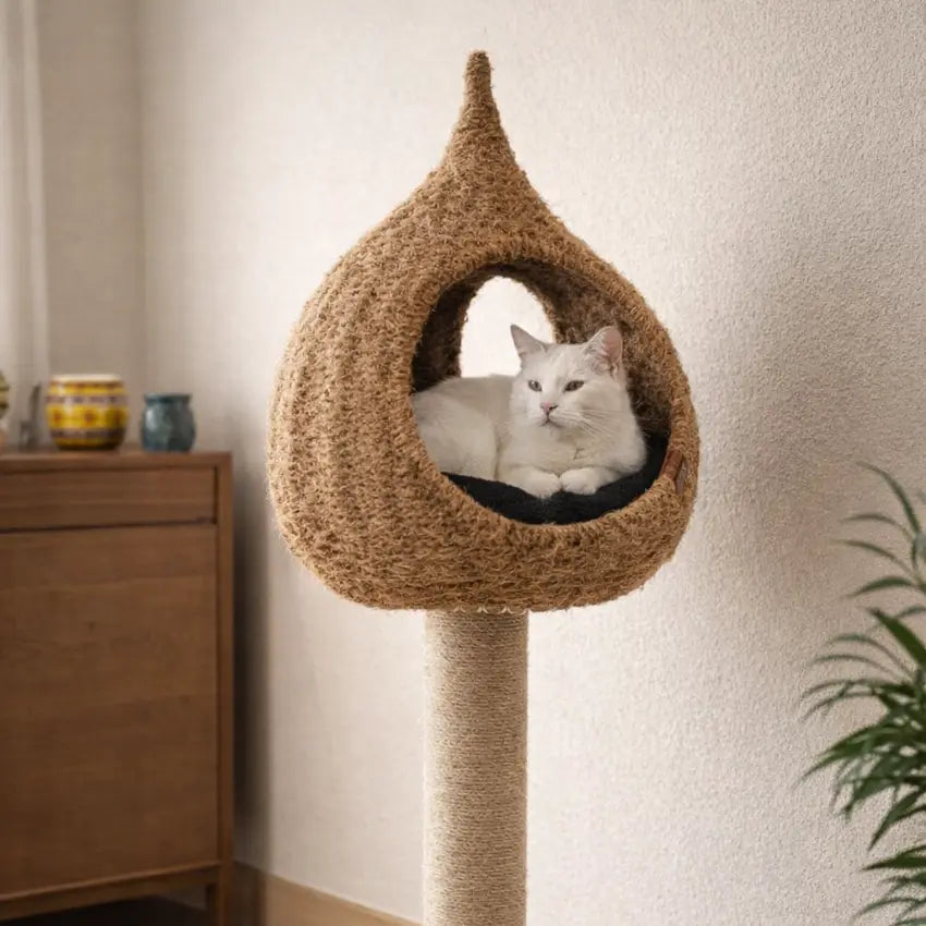 Árvore para gatos Gota Balinesa com fibra de coco