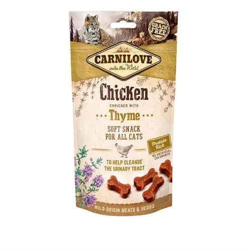 Snacks Naturais para Gato com Frango e Tomilho | Carnilove