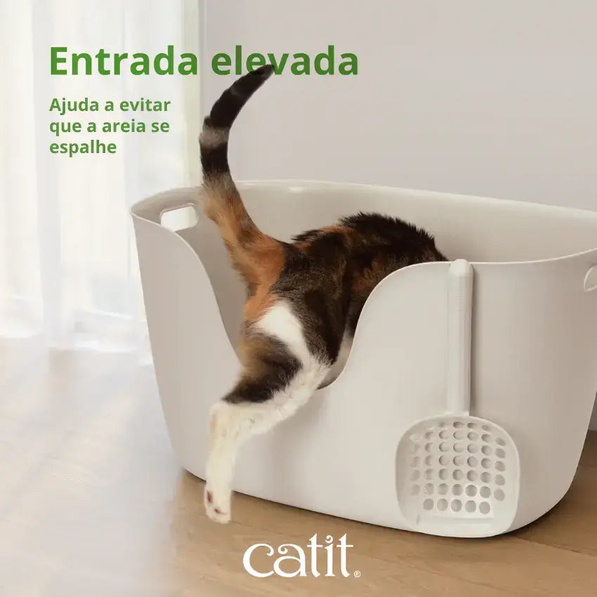 Caixa de areia ecológica Catit Loo com pá | Design premium