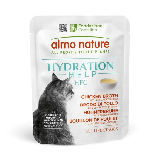 Almo Nature HFC Hydration Help - Caldo de Frango - 24 x 50 gr - Gatursos