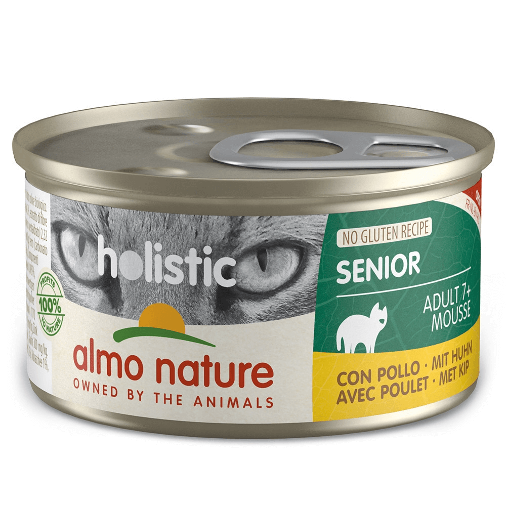 Almo Nature Cat Holistic Adult 7+ - Frango - 6 x 85 gr - Gatursos
