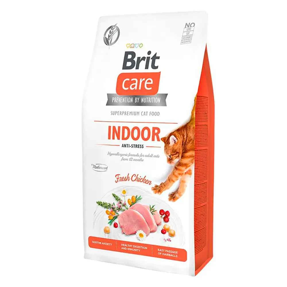 Brit Care Cat Grain Free Indoor Anti-Stress - Frango e Ervilhas