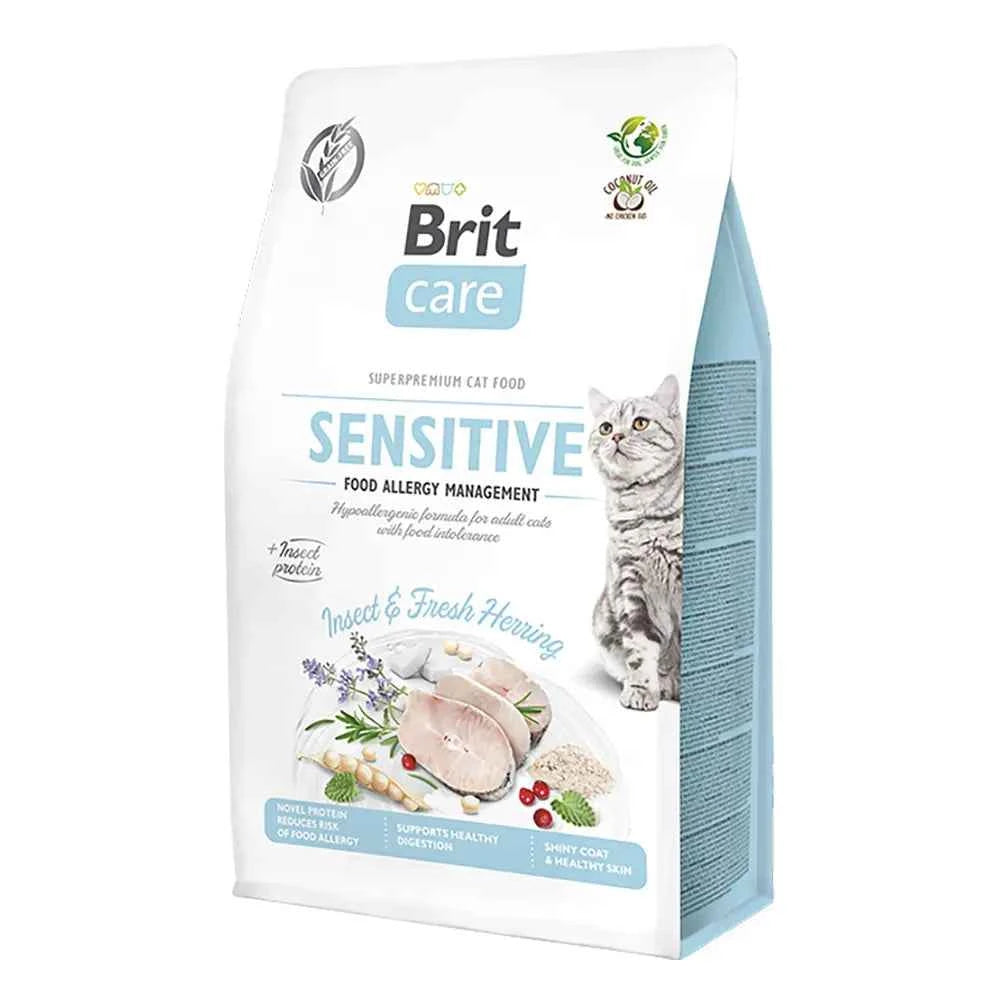 🐛 Brit Care Gatos Sensíveis - Com Insetos e Arenque | Grain Free