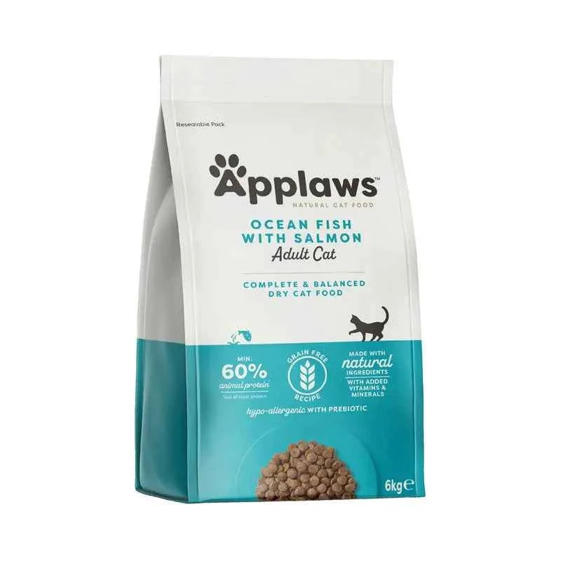 Applaws Ração Seca para Gato Adulto - Peixe do Oceano com Salmão - Gatursos