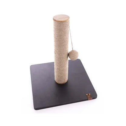Arranhador para gatos em sisal com base rígida preta