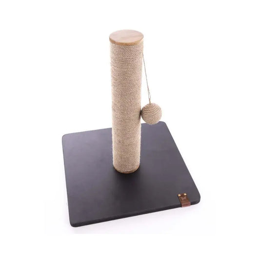 Arranhador para gatos em sisal com base rígida preta