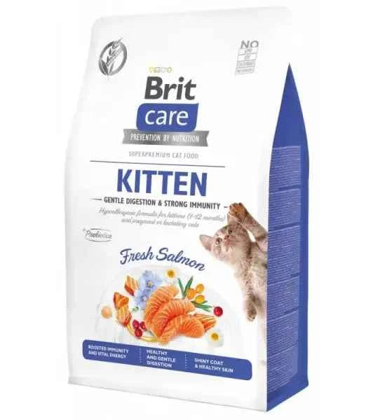 Embalagem Brit Care Kitten Grain Free salmão vista frontal