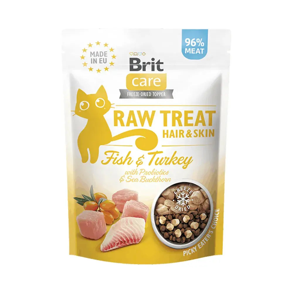 Brit Care Raw Treat - Pelo e Pele - Peixe e Peru