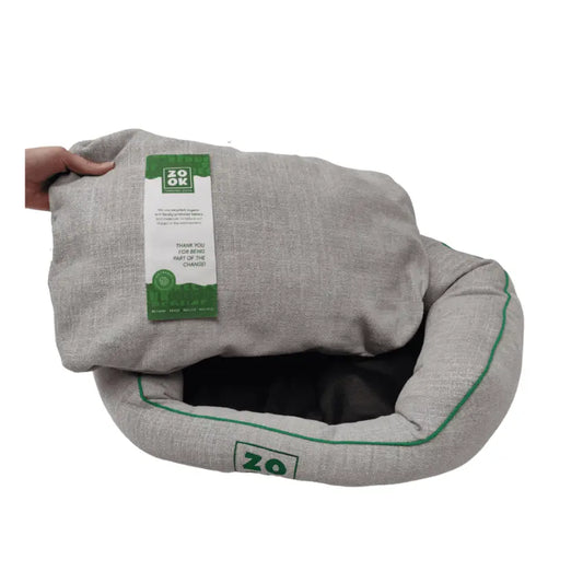 Detalhe da almofada da cama Zook Gravel - amovivel para faciltar limpeza 