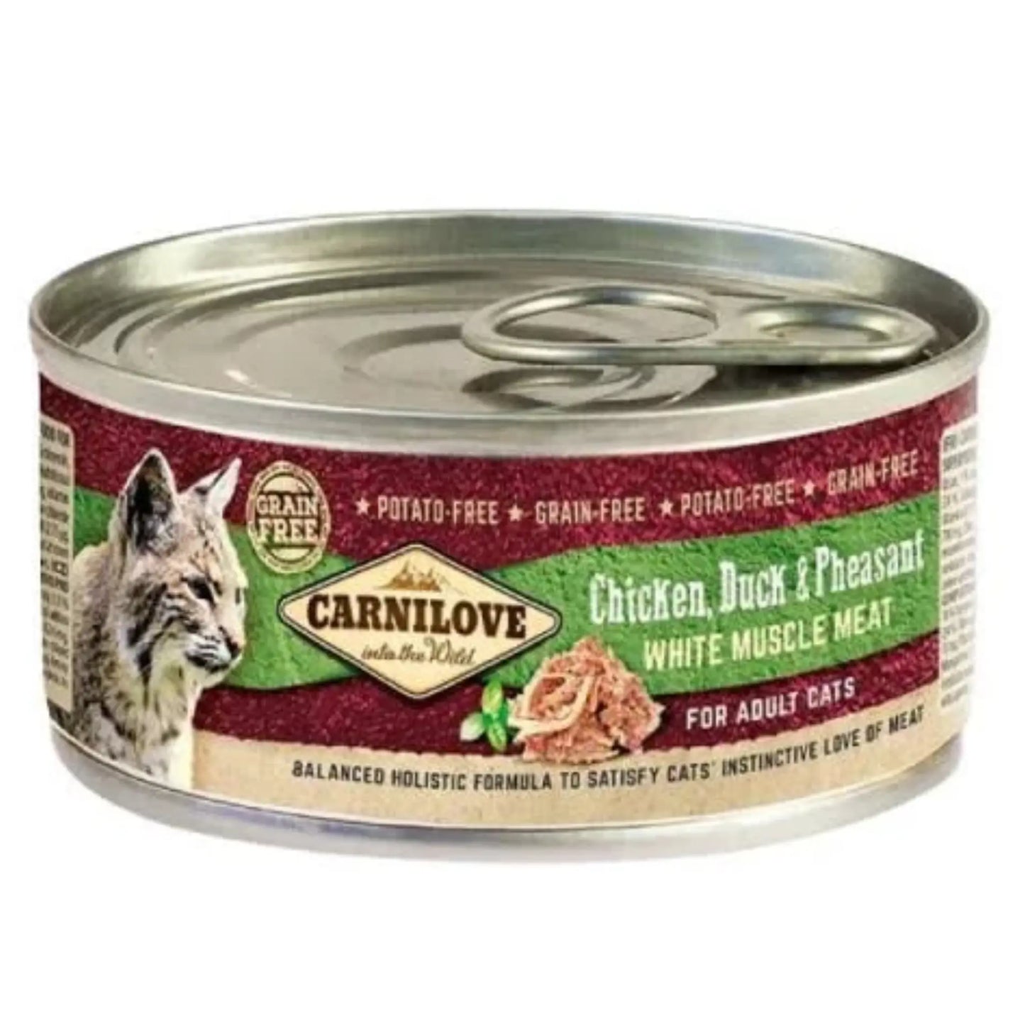 Patê Carnilove Frango, Pato e Faisão para Gatos - 100 gr
