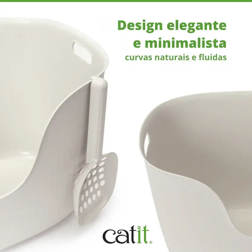 Caixa de areia ecológica Catit Loo com pá | Design premium