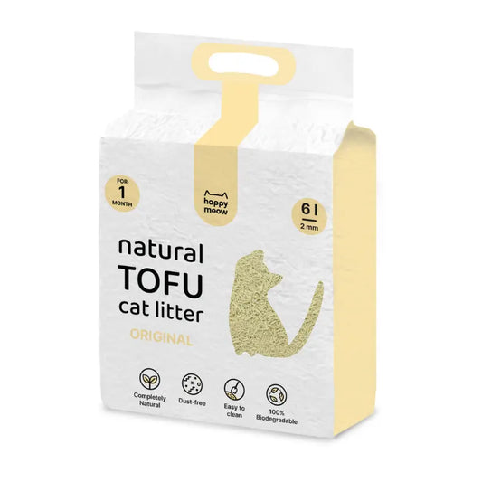 Happy Meow Areia Tofu Aglomerante 6 L - Original