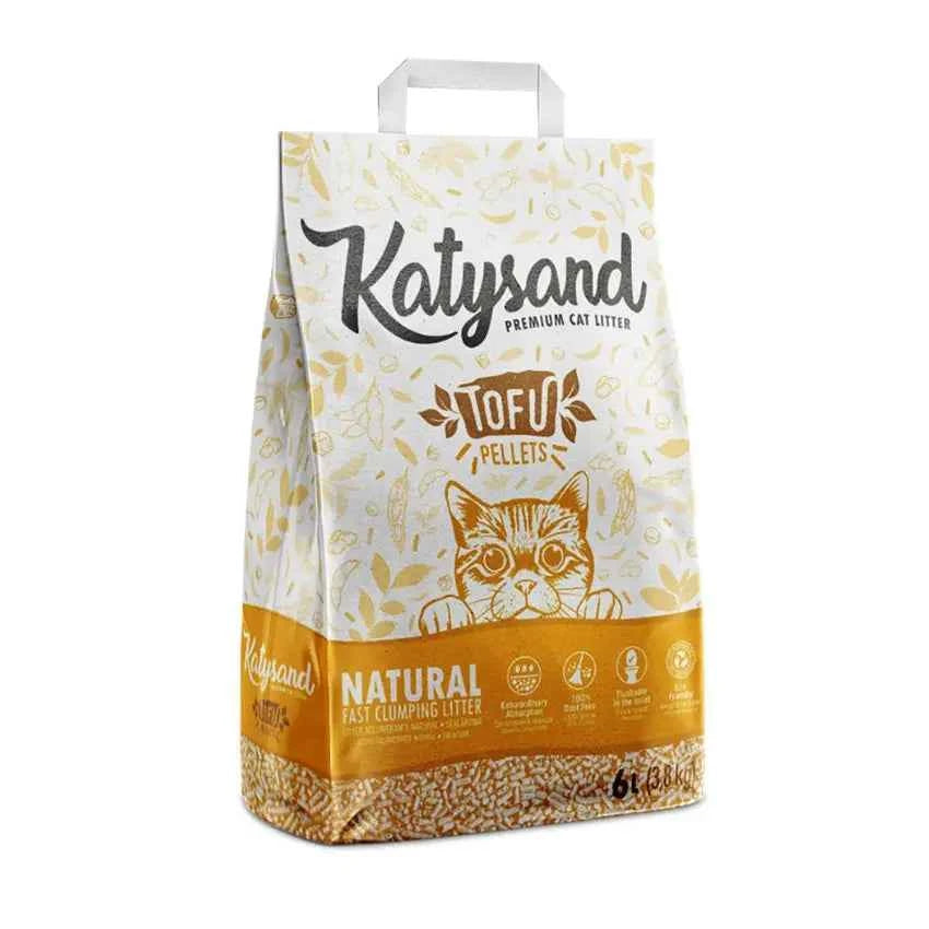 Embalagem Katysand Tofu de areia vegetal aglomerante 6 litros