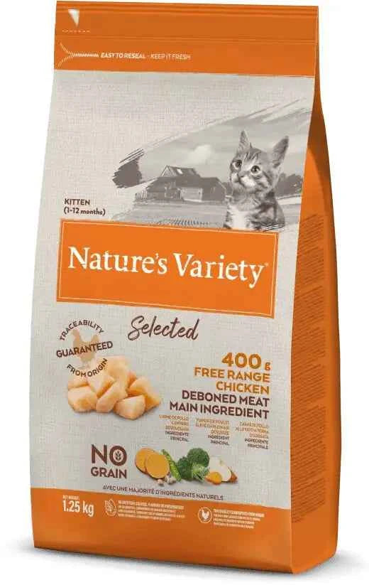Nature's Variety Sem Grão para Gatinhos - Frango do Campo - Gatursos
