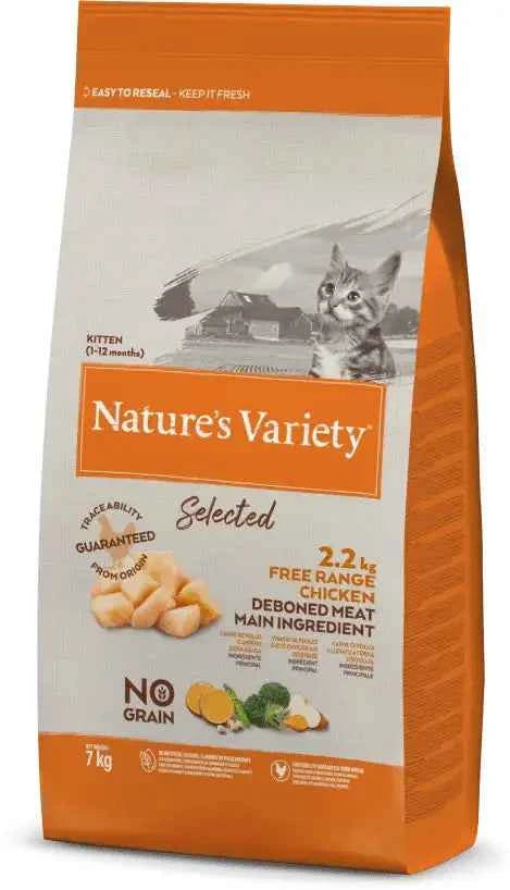 Nature's Variety Sem Grão para Gatinhos - Frango do Campo - Gatursos