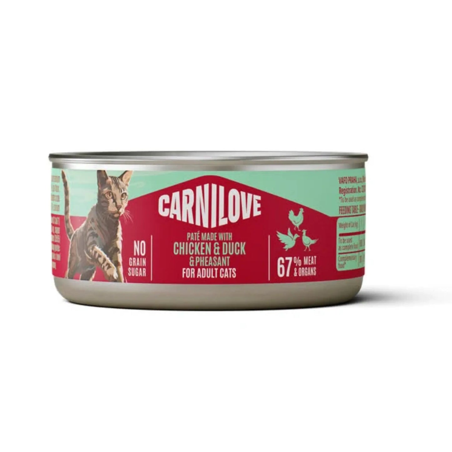 Patê Carnilove Frango, Pato e Faisão para Gatos - 100 gr