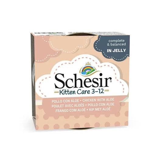 Schesir Kitten - Filete de Frango com Aloé Vera em Gelatina