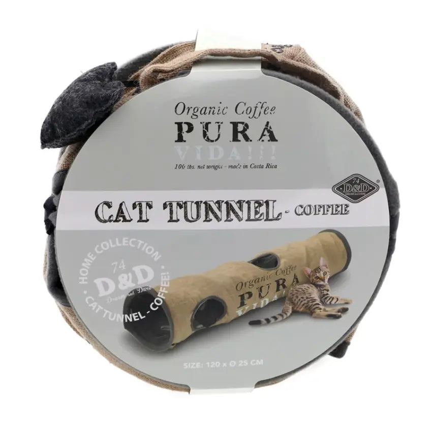 Túnel para Gatos Pura Vida Jute – Diversão Natural e Confortável