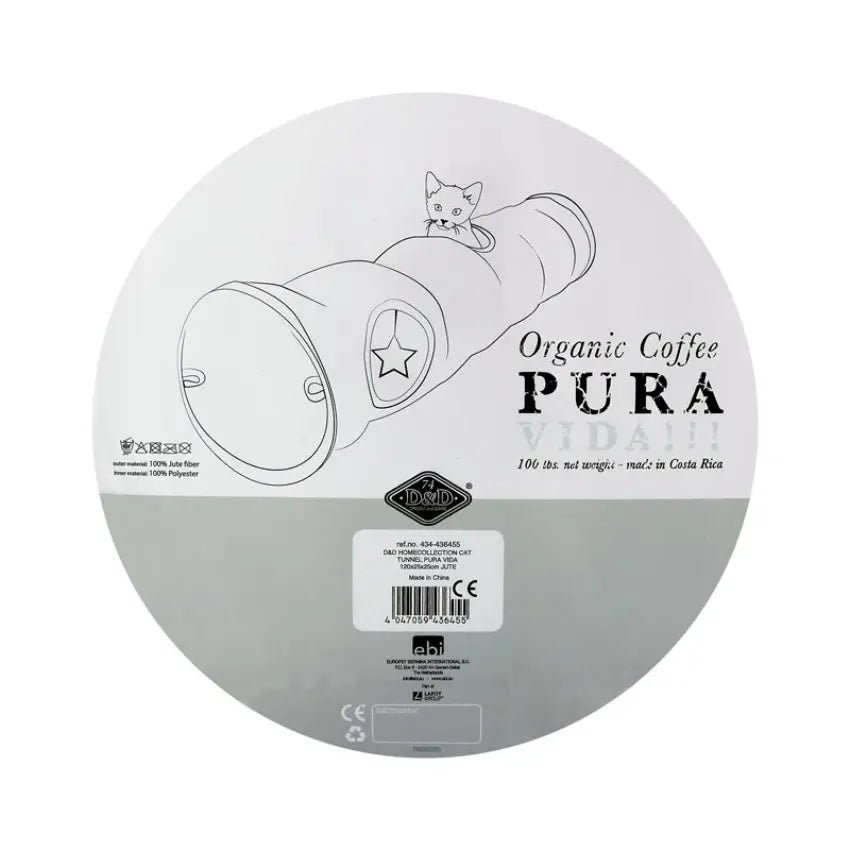 Túnel para Gatos Pura Vida Jute – Diversão Natural e Confortável