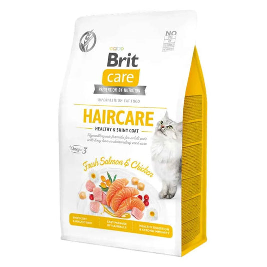 Ração Brit Care Haircare Grain Free embalagem frontal